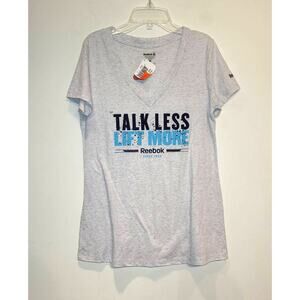 NWT Reebok talk less lift more short sleeve shirt - medium
